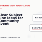 Clear Subject Line Ideas for Community Event Replys