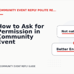 How to Ask for Permission in Community Event Reply English