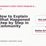 How to Explain What Happened Step by Step in Community Event Reply English
