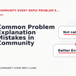 Common Problem Explanation Mistakes in Community Event Reply English