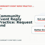 Community Event Reply Practice: Request and Reply Examples