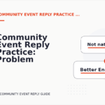 Community Event Reply Practice: Problem and Solution Replies