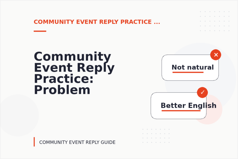 Community Event Reply Practice: Problem and Solution Replies Community Event Reply Practice: Problem and Solution Replies