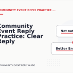 Community Event Reply Practice: Clear Reply Patterns