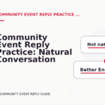 Community Event Reply Practice: Natural Conversation Lines