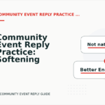 Community Event Reply Practice: Softening Direct Sentences